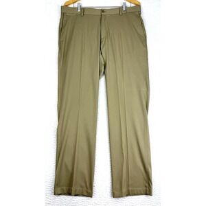 Nike Tour‎ Performance Golf Pants Mens 36x30 Tan Casual Modern Flat Front *Read